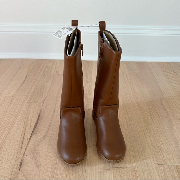 Old Navy Faux-Leather Tall Riding Boots Size 13 - Picture 3 of 8